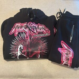Men Rockstar hoodie & Flare leg sweatpants
 Size Small